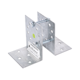 Base Multiposición para postes de paso o esquina en cercos electricos 100% Acero galvanizado BASESYSPOST-R2 - SILYMX