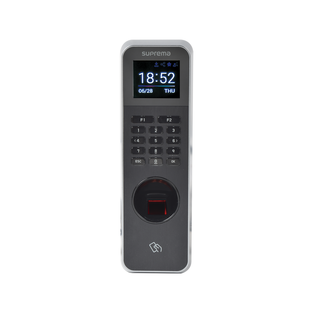 Lector de Huella IP67 Con Teclado y Lector de Tarjetas RFIDNFC y 125kHz EM HID Prox &13.56Mhz MIFARE MIFARE Plus DESFire/EV1, FeliCa, iCLASS SE/SR),NFC y BLUETOOTH - SILYMX