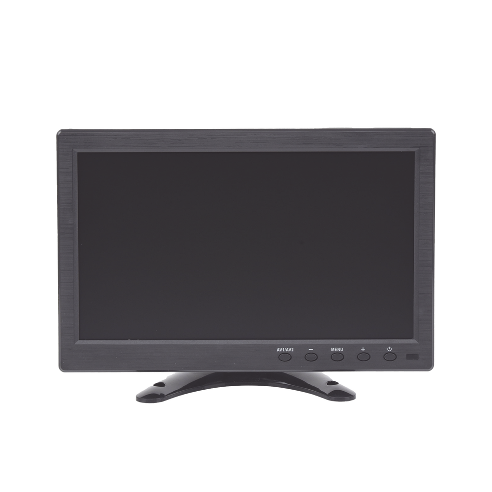 Monitor 10.1" TFT-LCD ideal para colocar en vehículos o DVR/NVR. Entradas de video HDMI, VGA y RCA (CVBS) - SILYMX