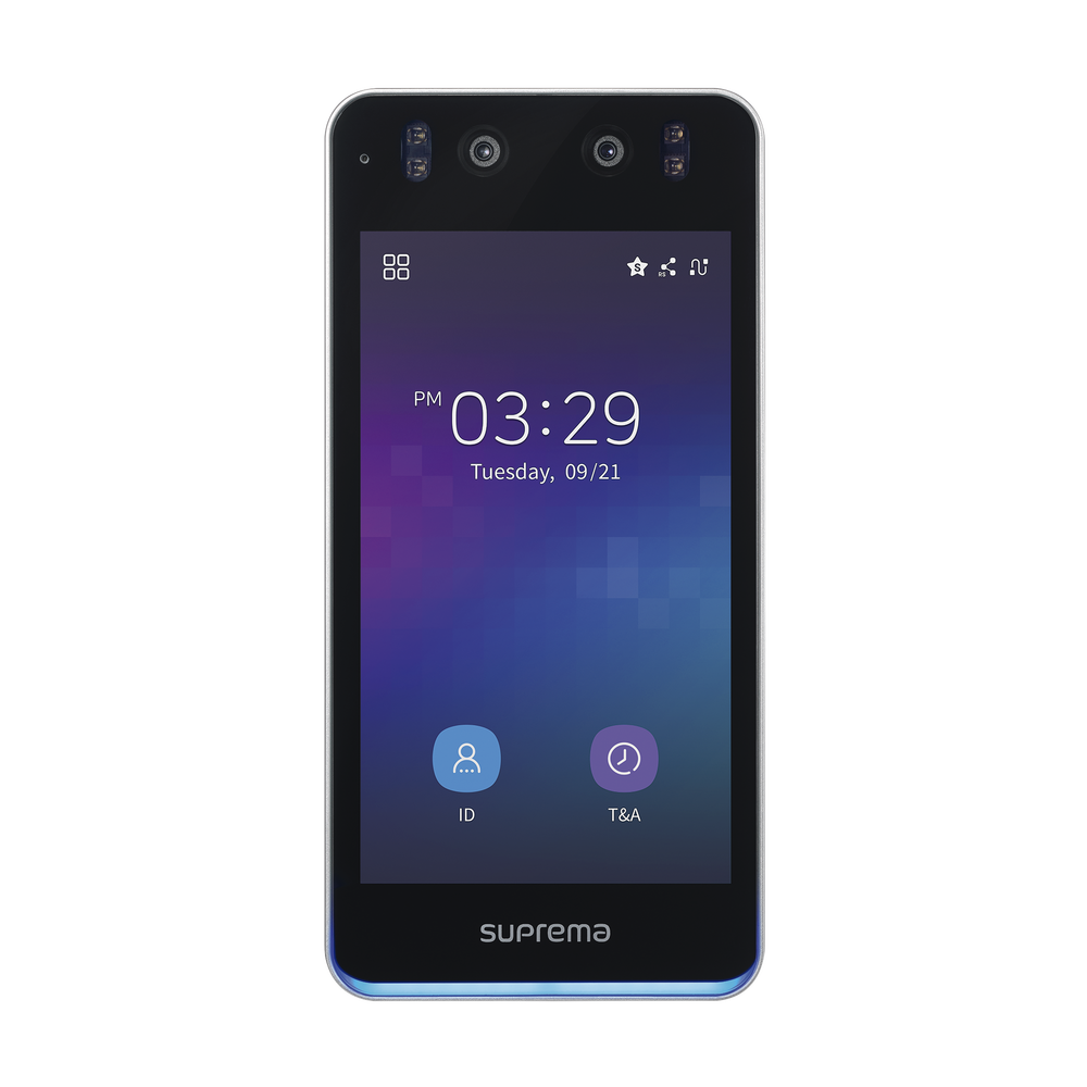 Lector Facial SUPREMA BS3APWB – IP65, Wi-Fi, BioStar 2, Reconocimiento Facial y Tarjeta RFID 13.56 MHz