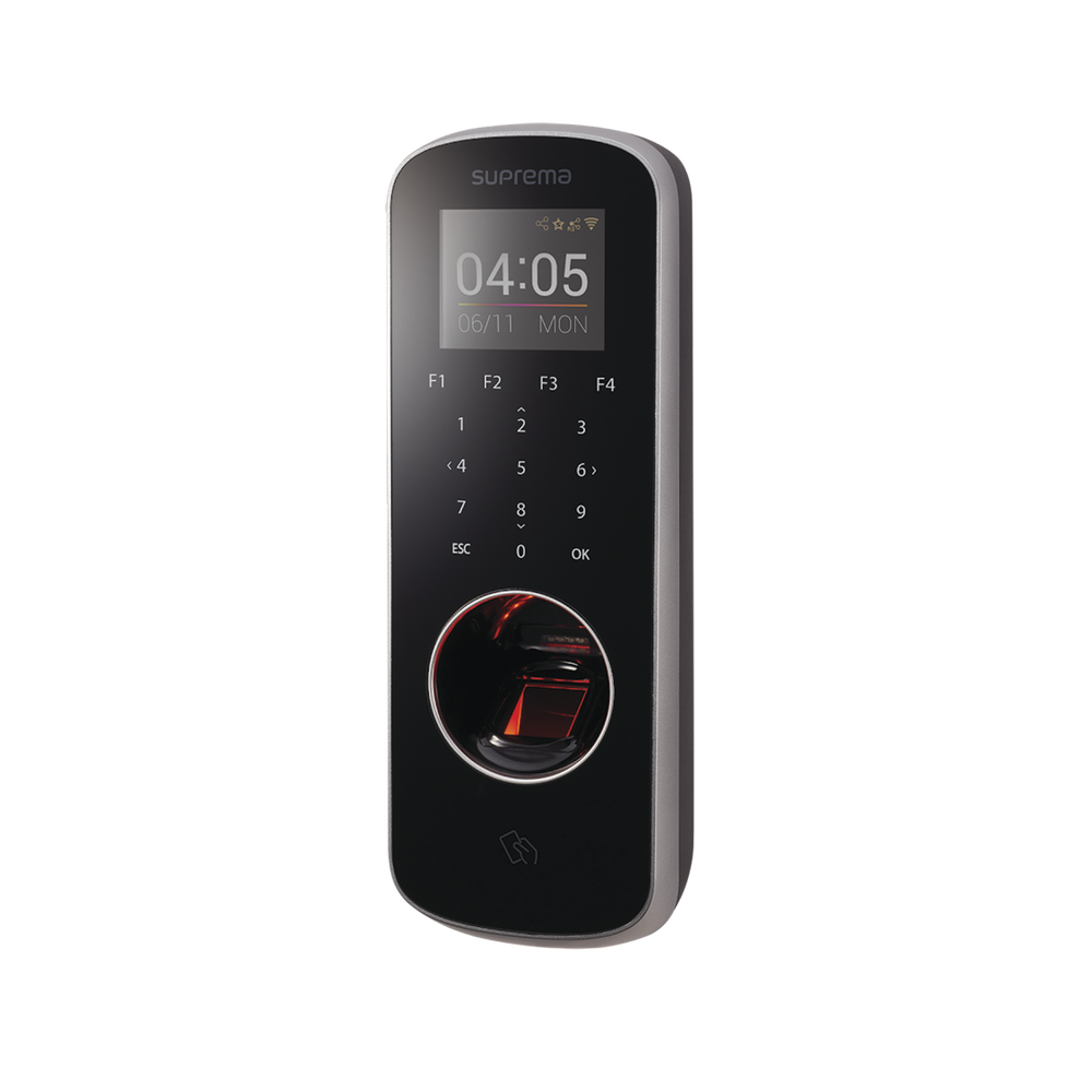 BioStation L2 Lector de Huella Delgado con Teclado Touch y Lector 13.56 MHz MIFARE NFC DESFire DESFire EV1 Felica BSL2OM - SILYMX