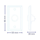 Botones de SalidaYLI ELECTRONICABK-800ABotón de Salida Mecánico Carcasa Aluminio NC/NO 3A 12V DC YLI ELECTRONIC ABK - 800A - SILYMX