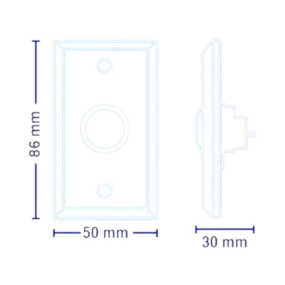 Botones de SalidaYLI ELECTRONICABK-800ABotón de Salida Mecánico Carcasa Aluminio NC/NO 3A 12V DC YLI ELECTRONIC ABK - 800A - SILYMX