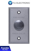 Botón de Salida Mecánico Carcasa de Aluminio Función NC/NO ABK-800A - SILYMX