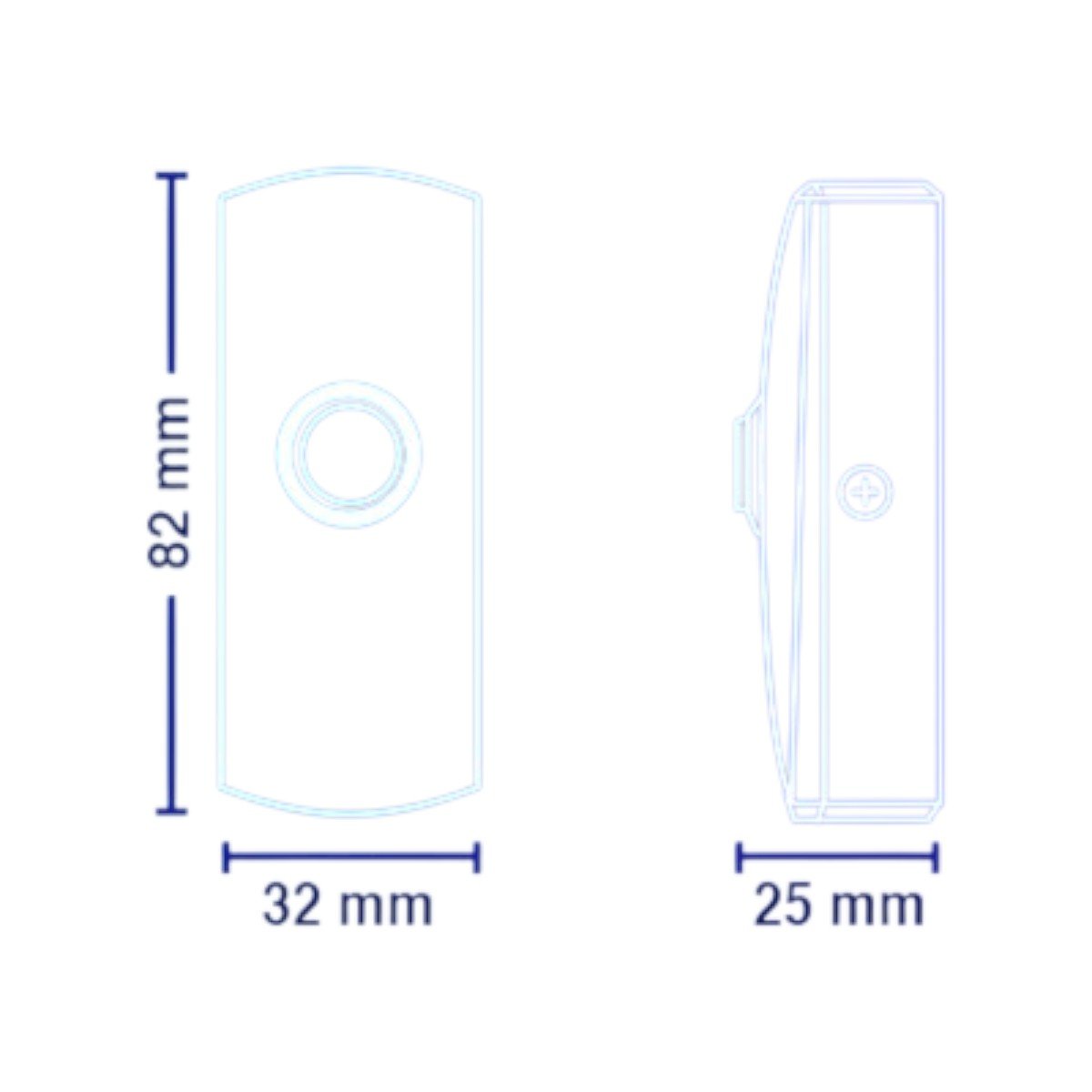 Botón de Salida Mecánico Carcasa Metálica Función NO PBK-815 - SILYMX