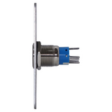 Botón de Salida Mecánico, Indicador LED Azul Acero Inoxidable PBK-814B(LED) - SILYMX