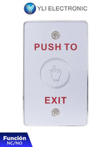 Botón de Salida Táctil Luz LED Carcasa Plástica TSK-830A(LED) - SILYMX