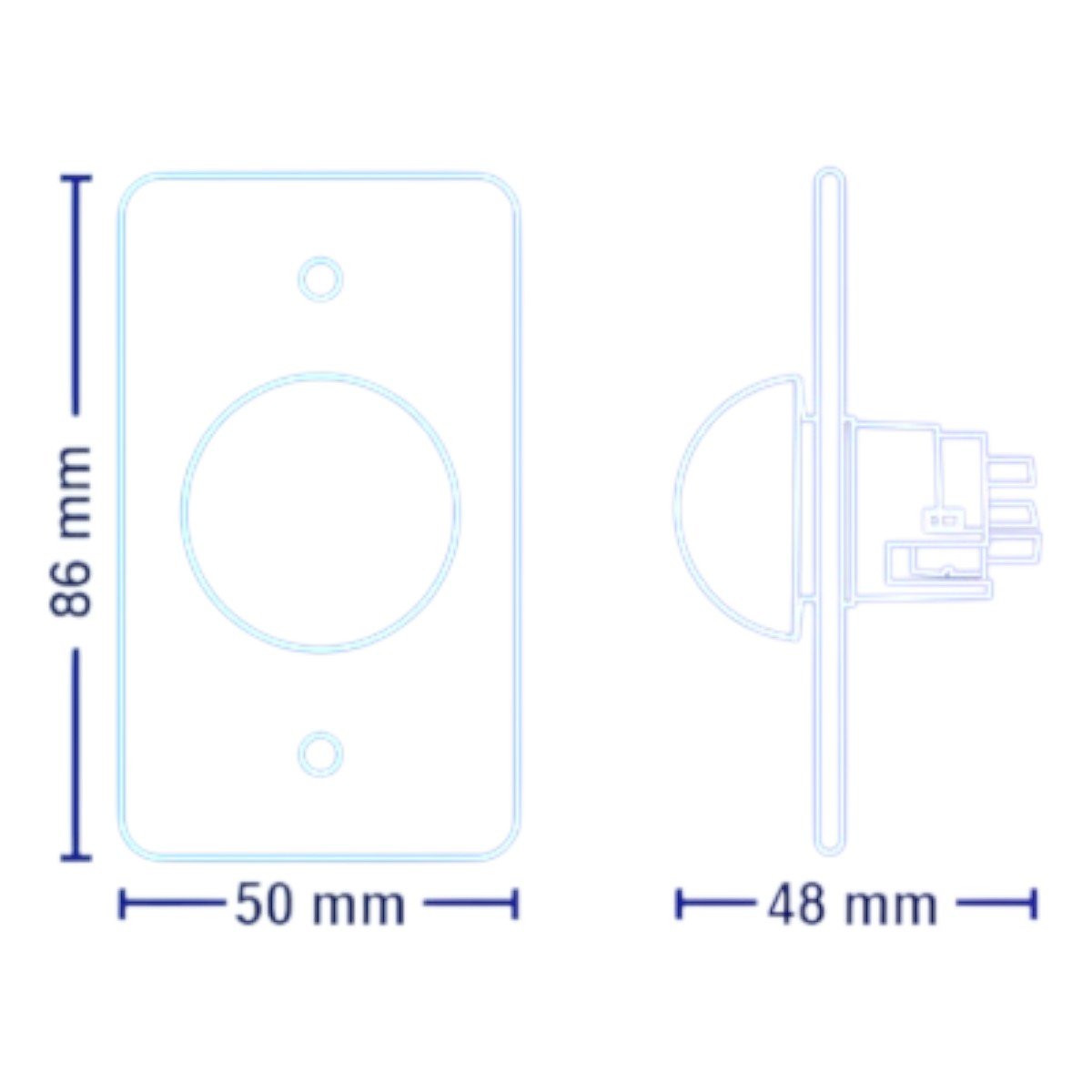 Botón de Salida Tipo Hongo Carcasa de Acero Inoxidable PBK-818A - SILYMX