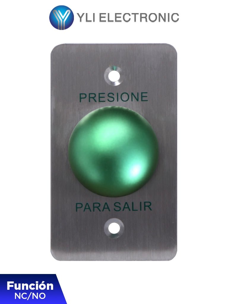 Botón de Salida Tipo Hongo Carcasa de Acero Inoxidable PBK-818A - SILYMX