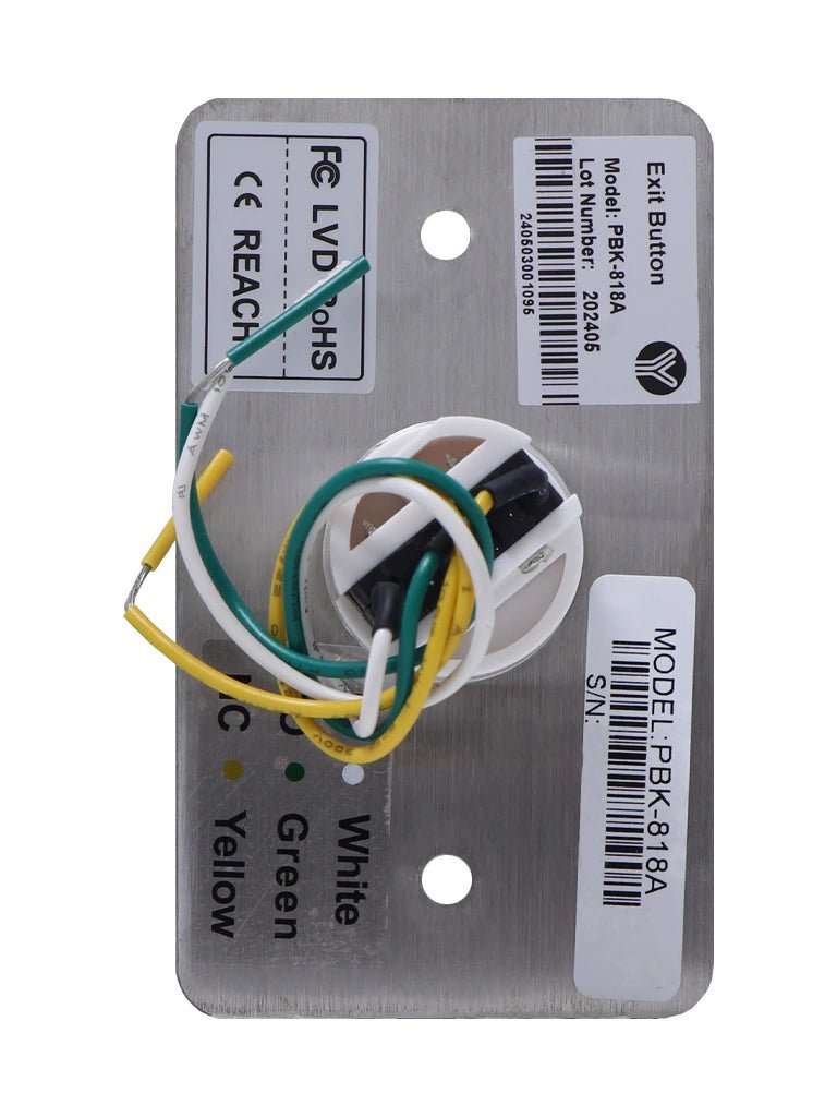 Botón de Salida Tipo Hongo Carcasa de Acero Inoxidable PBK-818A - SILYMX