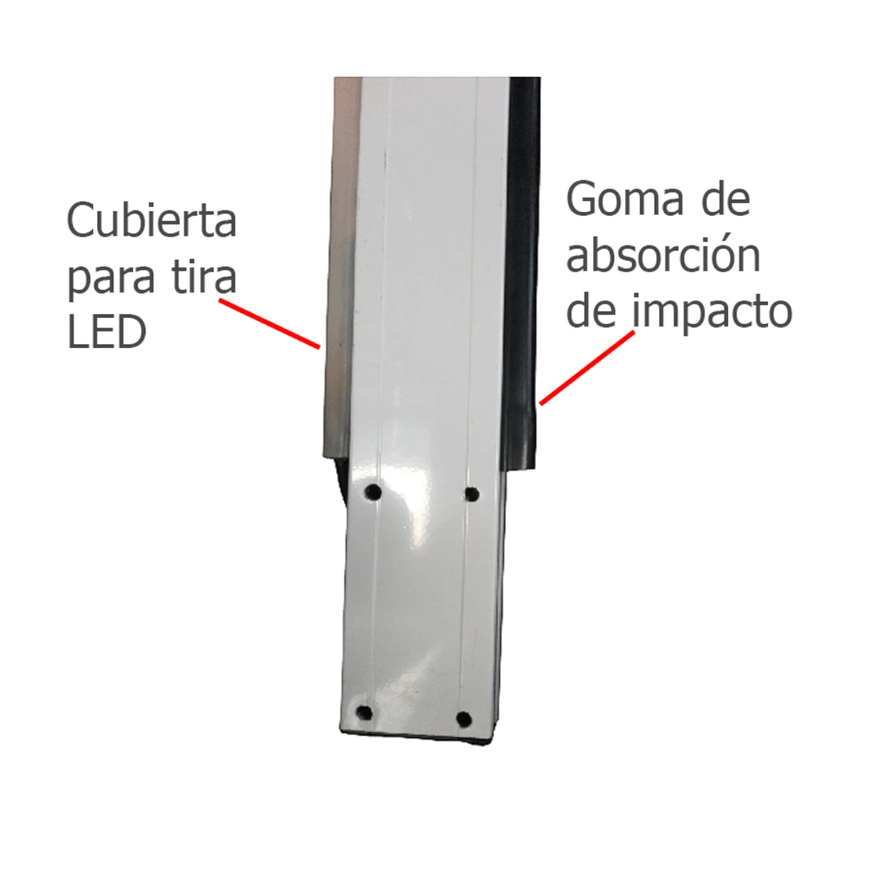 WEJOIN WJLBM3L  Brazo recto de 3 metros  Compatible con barrera LED izquierda - SILYMX