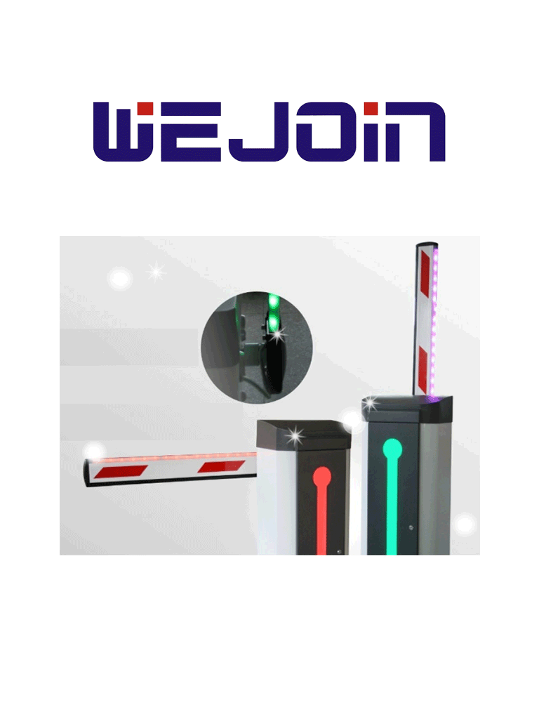 WEJOIN WJLBM3R Brazo LED derecho de 3 metros Compatible con barrera LED derecha - SILYMX