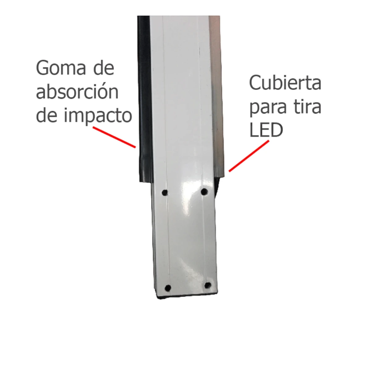 Barreras VehicularesWEJOINWJLBM3RBrazo LED Derecho 3m (10ft) Barrera Vehicular Reflectante Aluminio Alta Resistencia Control Acceso WEJOIN WJLBM3R - SILYMX