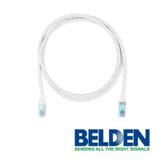 Belden Patch Cord Cat6+ RJ-45 Macho - RJ-45 Macho 1.2 Metros Blanco C601109004 - SILYMX