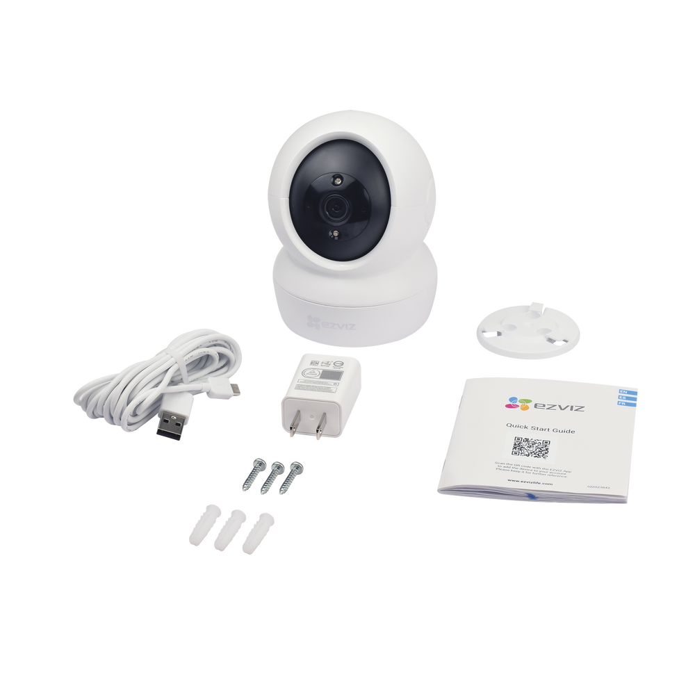 Mini Cámara IP PT 2 Megapíxel  Wi-Fi  Seguimiento Inteligente  Audio de Dos Vías  Notificación Push  Ranura para Memoria Uso en Interior C6N - SILYMX