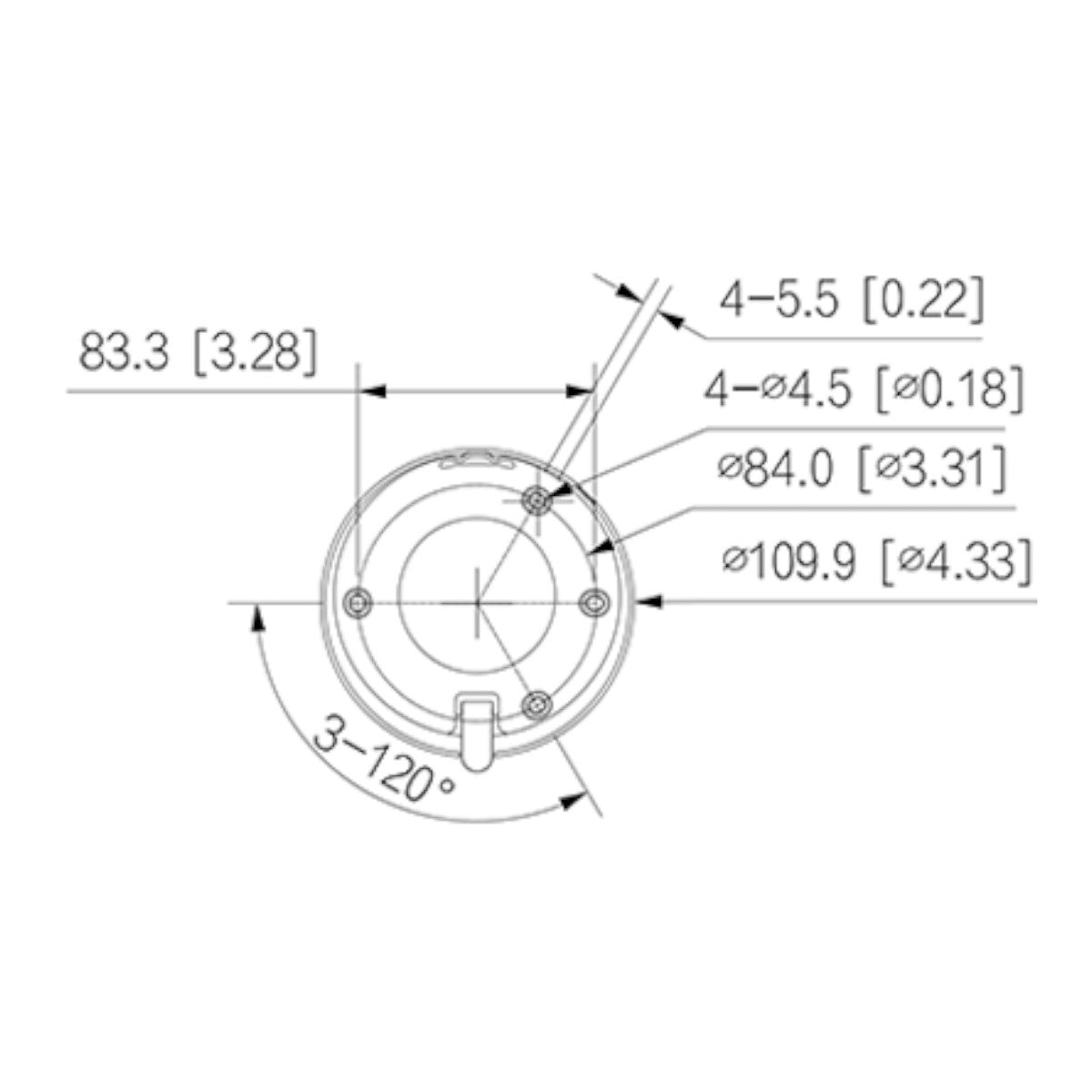 Camara IP Domo de 4 Megapixeles Lente de 2.8 mm 93 Grados de Apertura H.265+ WDR Real de 120 dB IR de 30 Metros IP67 PoE DH-IPC-T1E40 - SILYMX