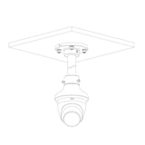 Camara Domo 4k  8 Megapixeles con Microfono Integrado  Lente de 2.8mm  106 Grados de Apertura  IR de 40 Metros  Super Adapt  Instalación Rápida  WDR Real de 120 dB  IP67  Soporta: CVI CVBS AHD TVI  DH-HAC-HDW1801TQN-A - SILYMX