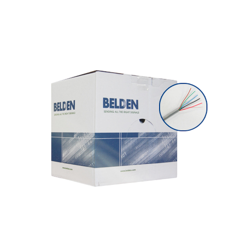 Bobina de Cable 6x22 AWG Belden para Alarma y Sonido 305 Metros Gris 5504UE 0081000 - SILYMX