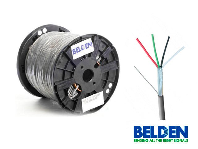Bobina de Cable Belden 4x22 AWG Blindado 305 Metros Gris 5502FE 0081000 - SILYMX