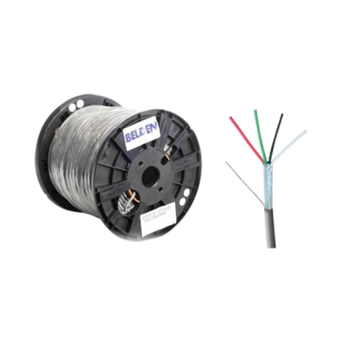 Cables de Control y AutomatizaciónBELDEN5502FE 0081000Bobina Cable Blindado 4x22 AWG 305m (1001ft) Seguridad Audio Gris Belden 5502FE 0081000 - SILYMX