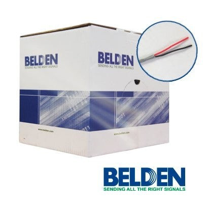 Bobina de Cable Belden 2x16 AWG Sin blindar CMR 305 Metros Gris 5200UE 0081000 - SILYMX