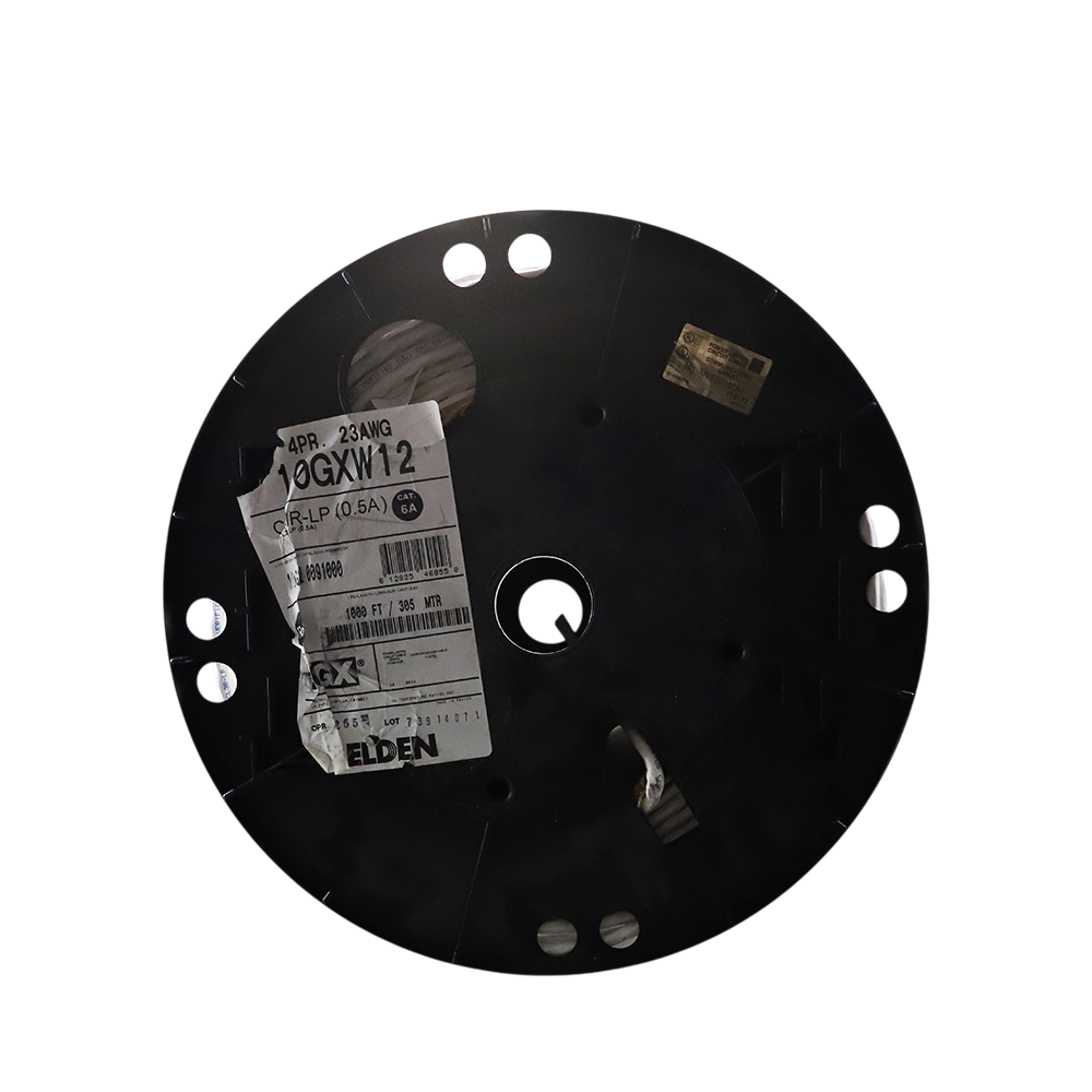 Bobina de Cable UTP Cat6a Belden CMR Riser Blanco 305 Metros 10GXW12 0091000 - SILYMX