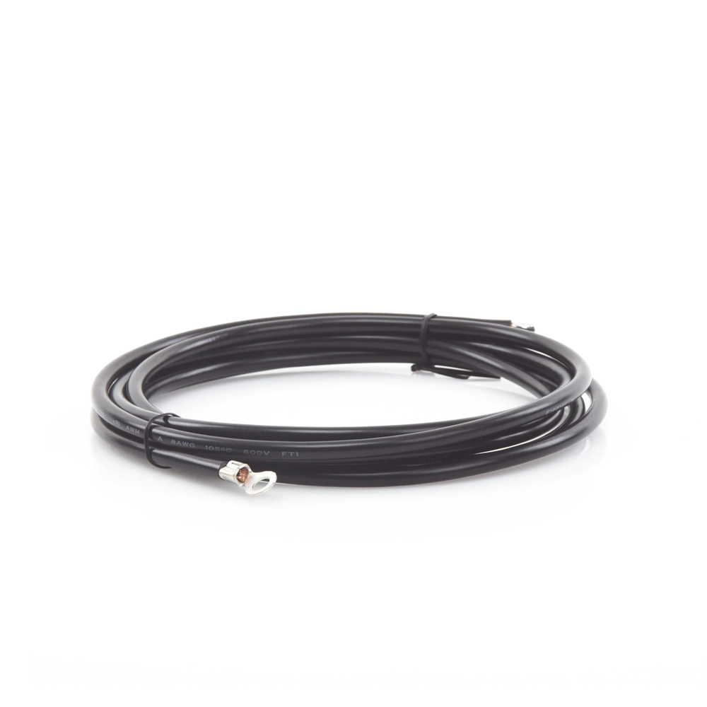 Cable para Controlador 3.0 m Negro Calibre 8 AWG con Terminal de Ojo en un Extremo CBL-8AWG-3BLK - SILYMX