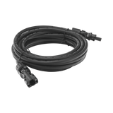 Cable Fotovoltaico 2.5 m Negro Calibre 10 AWG con Terminales MC4 en Ambos Extremos EPCOM POWERLINE CBLMC42P5MBLKV2