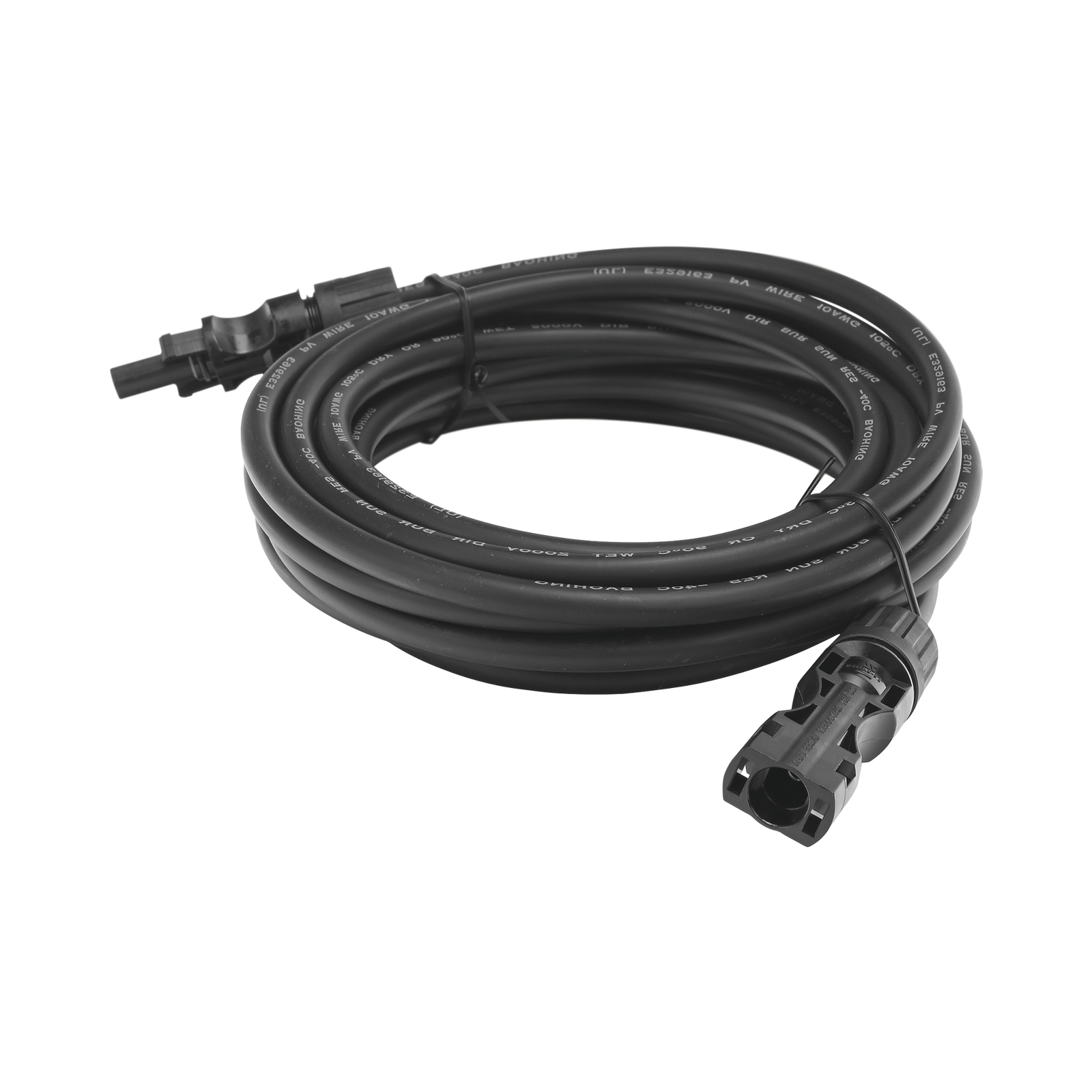 Cable Fotovoltaico 2.5 m Negro Calibre 10 AWG con Terminales MC4 en Ambos Extremos EPCOM POWERLINE CBLMC42P5MBLKV2 - SILYMX