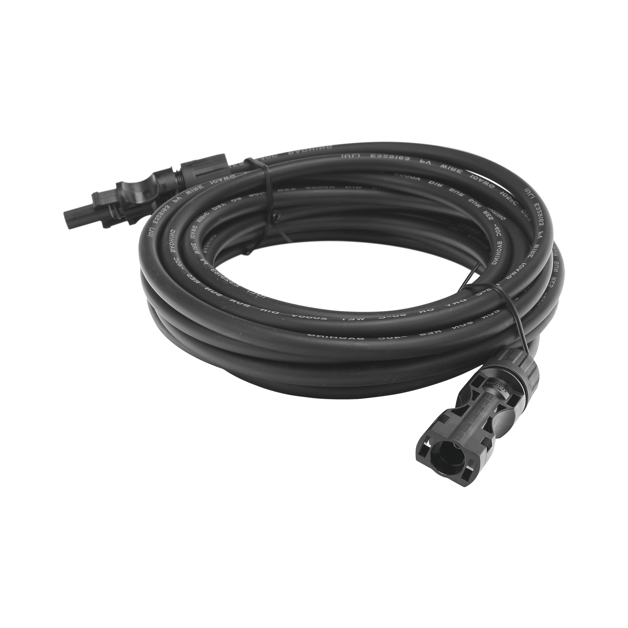 Cable Fotovoltaico 2.5 m Negro Calibre 10 AWG con Terminales MC4 en Ambos Extremos EPCOM POWERLINE CBLMC42P5MBLKV2 - SILYMX