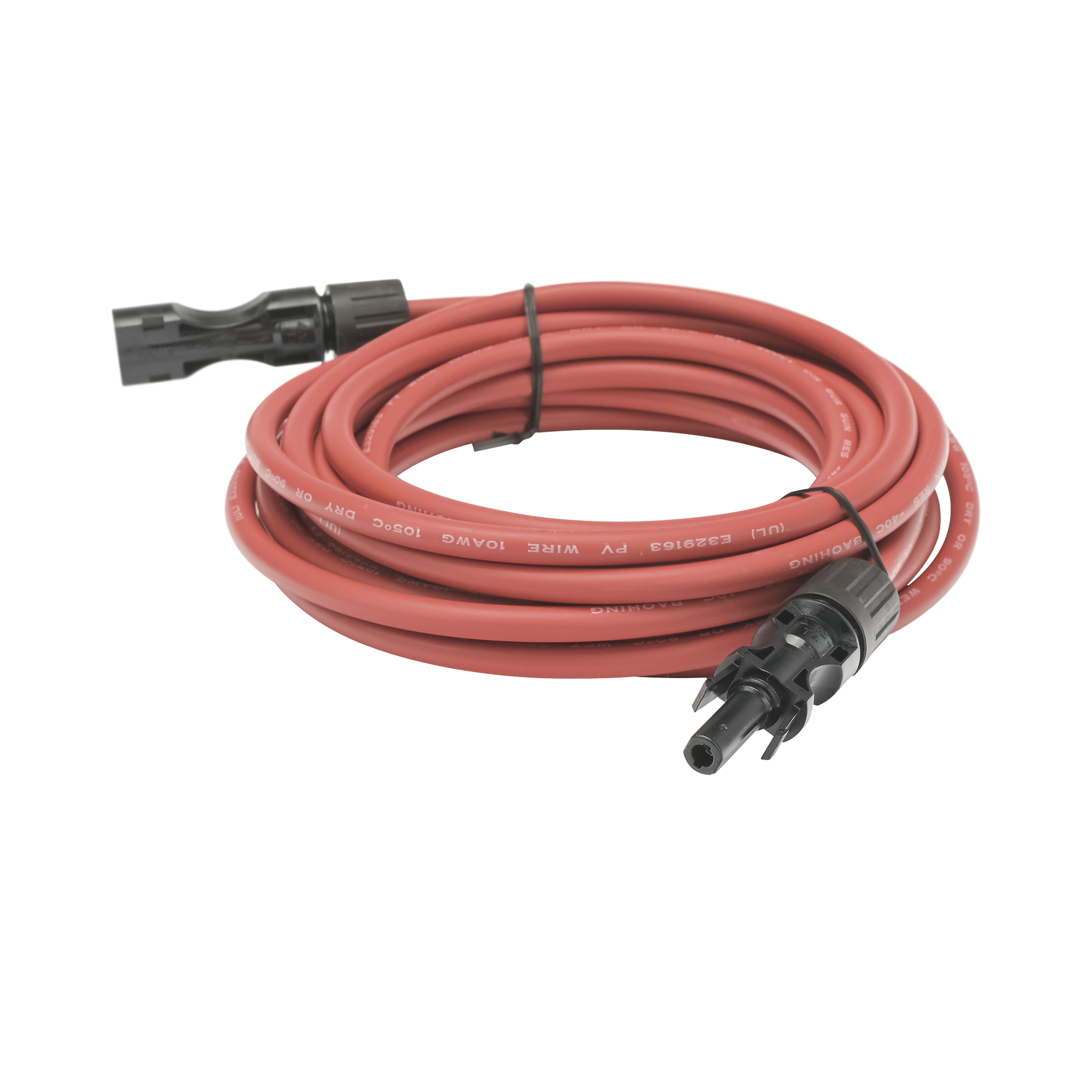 Cable Fotovoltaico 2.5 m Rojo Calibre 10 AWG con Terminal MC4-M en Ambos Extremos EPCOM POWERLINE CBLMC42P5MREDV2 - SILYMX