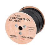 Carrete de Cable Fotovoltaico 6mm² 10AWG Negro 500 MetrosCOBRE 2000 Vcc CBL-PV-10B/500 - SILYMX