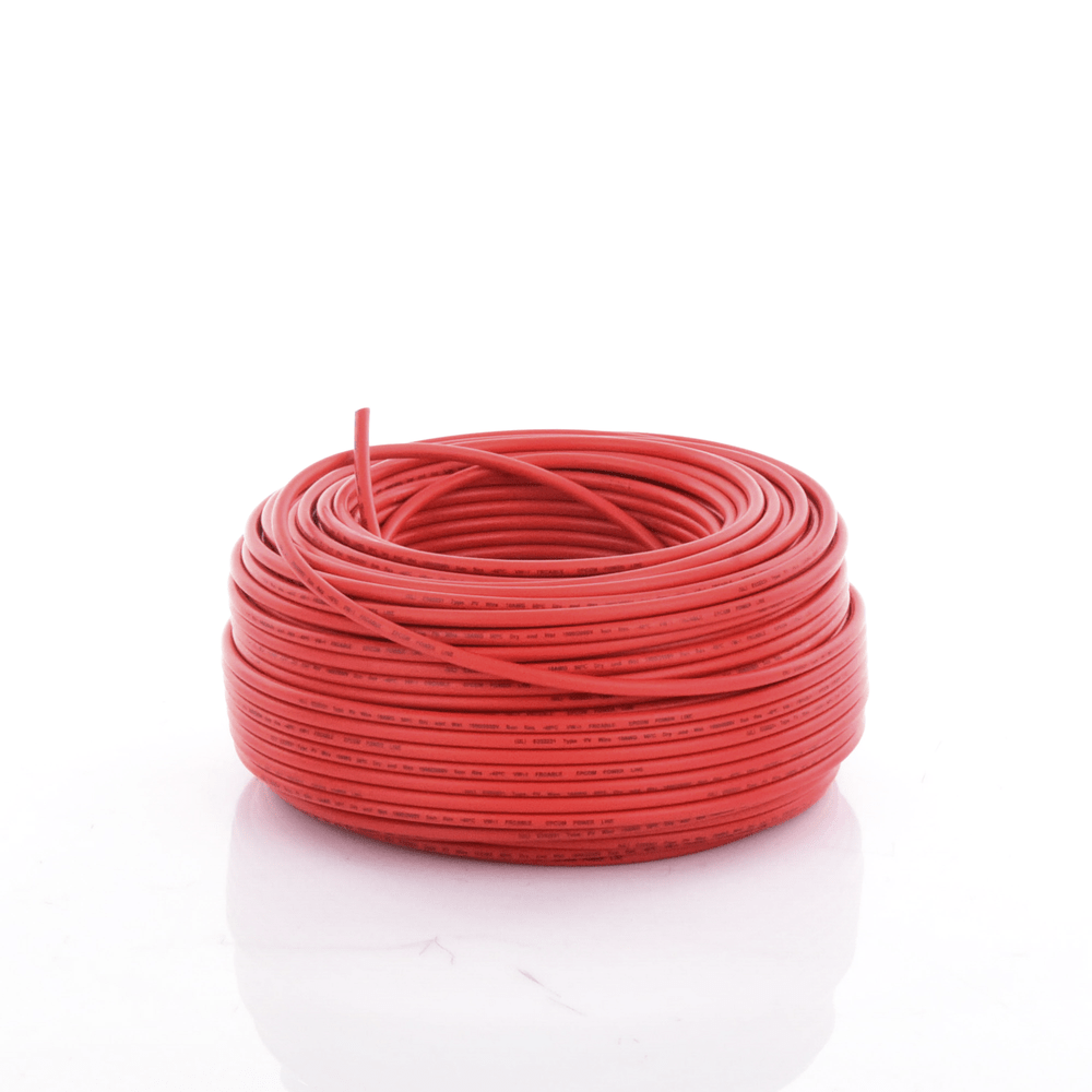 100 Metros de Cable Fotovoltaico Solar 10 AWG 2000 v Rojo - SILYMX