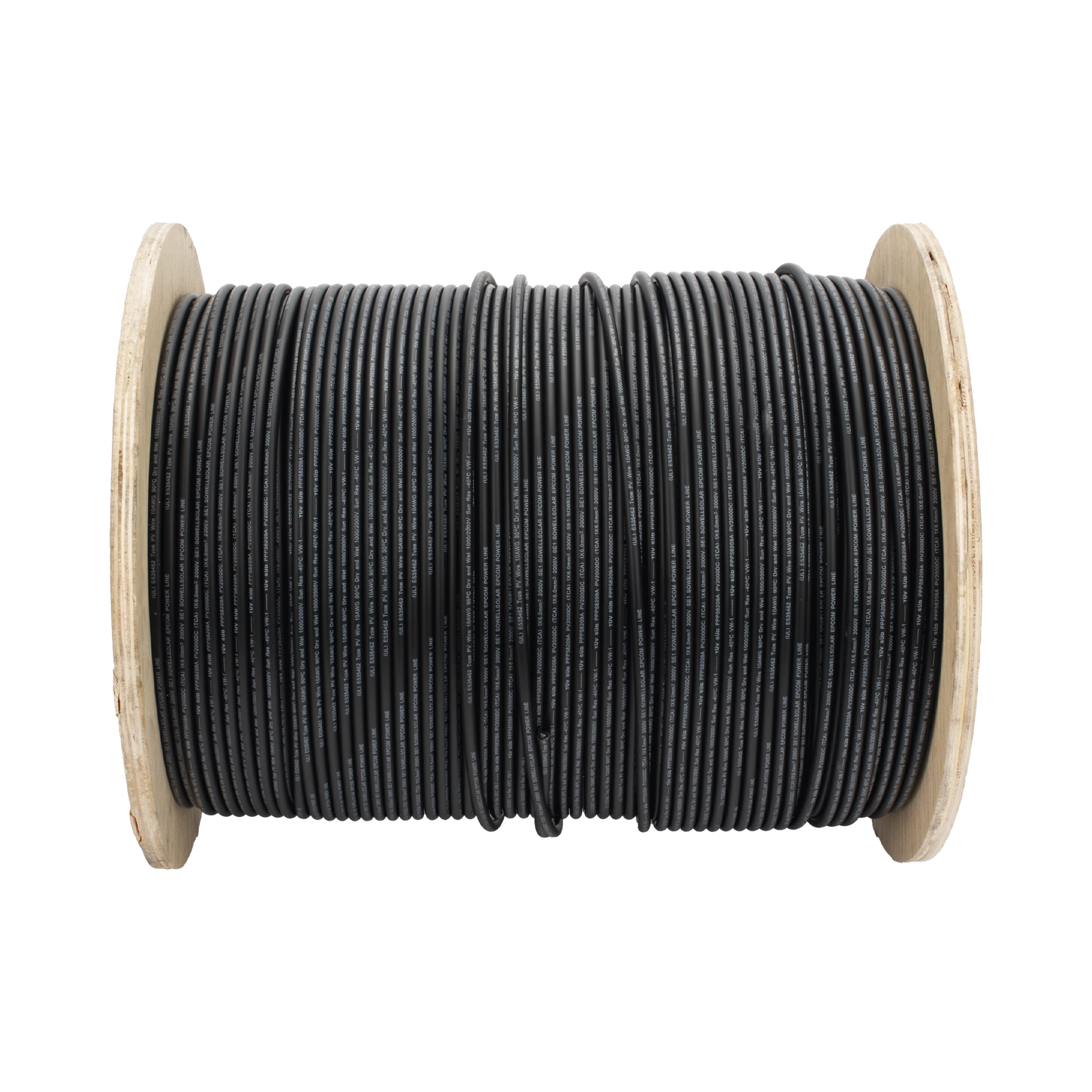 Cable Fotovoltaico 500m 6mm² 10 AWG 2000V Cobre Estañado UL TUV Epcom Powerline CBL-UT-10B/500