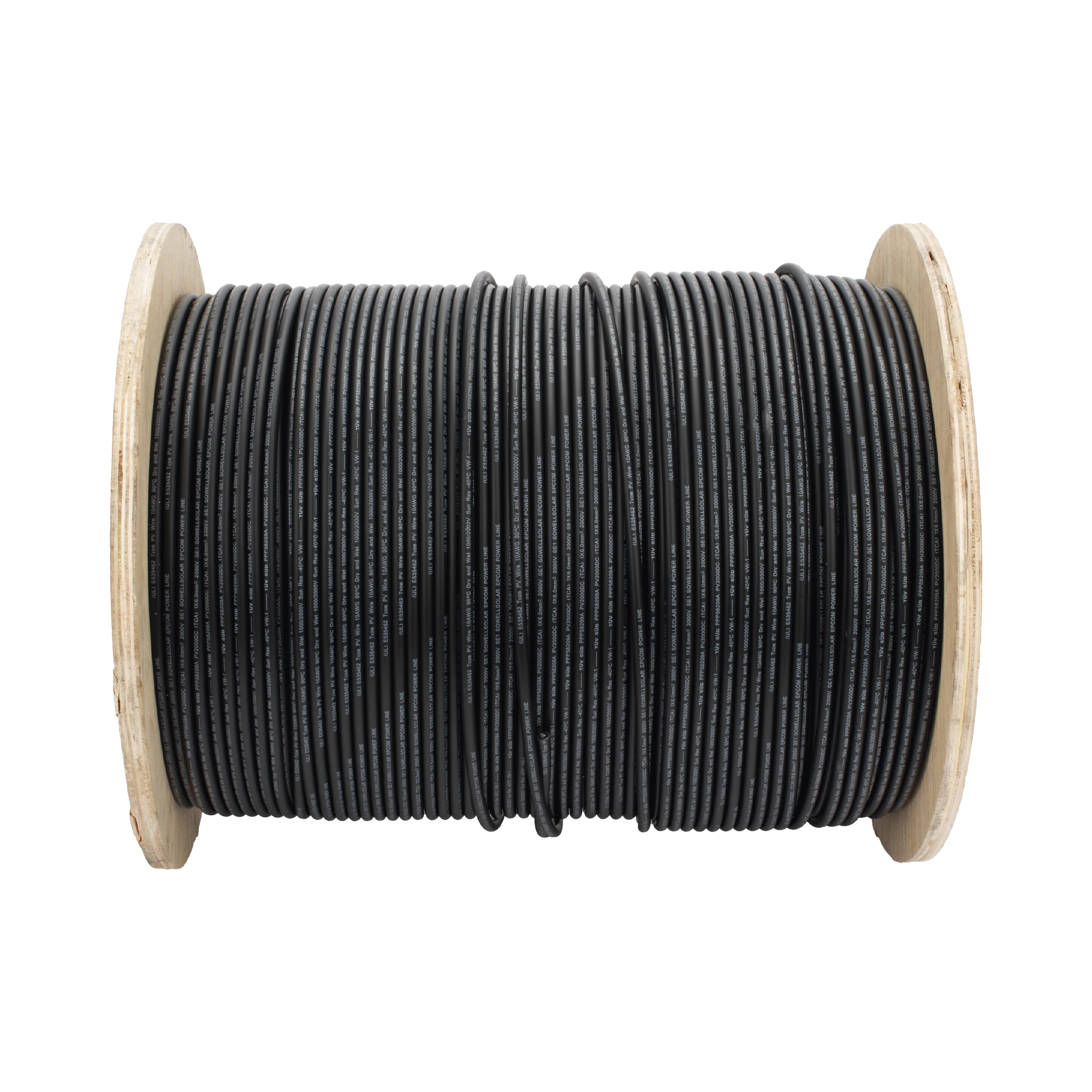 Cable Fotovoltaico 500m 6mm² 10 AWG 2000V Cobre Estañado UL TUV Epcom Powerline CBL-UT-10B/500