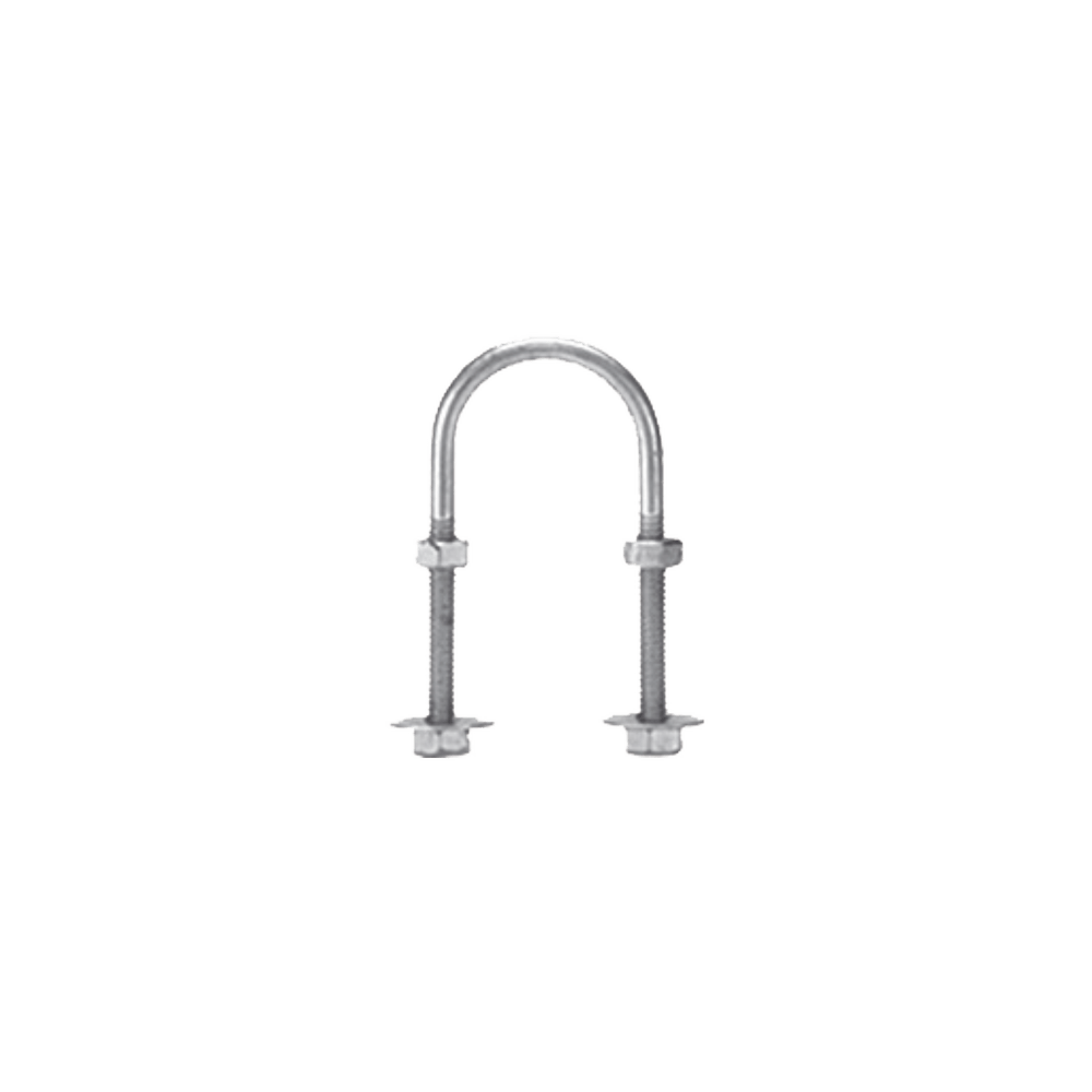 Abrazadera CHAROFIL tipo U de 1 1/2", con acabado Electro Zinc, no incluye tuercas y arandelas CH-ABR-U-38 - SILYMX