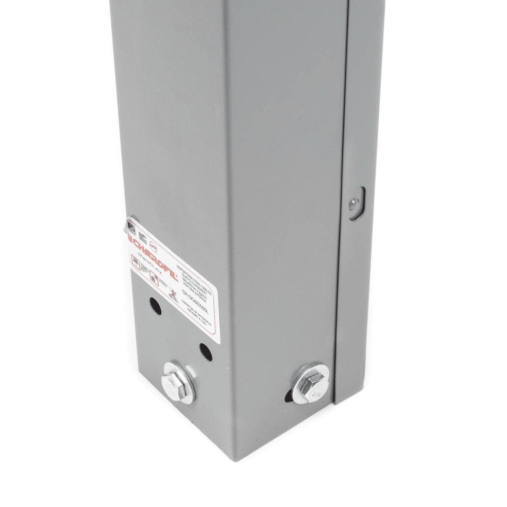 Ducto Cuadrado Embisagrado 10X10 Cm Fabricado En Lámina De Acero Al Carbón Hasta 159 Cables Cat6 Incluye Cople Con Tornillería Y 1 Knock Out Por Lado - SILYMX