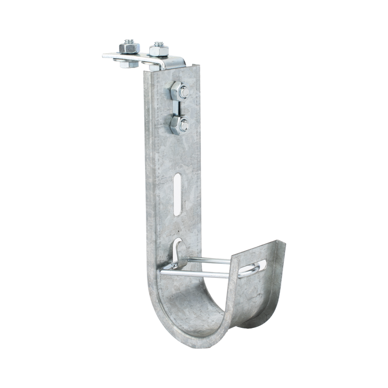 Soporte Gancho tipo J-Hook hasta 28 cables Cat6 ideal para soportar cableado en los espacios de manipulación al aire Para instalación en interior CH-J51-EZ - SILYMX