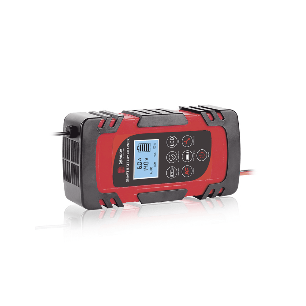 Cargador de Baterías Inteligente 12 o 24 Vcc 2,4 o 6 A Display LCD CHR-80 - SILYMX