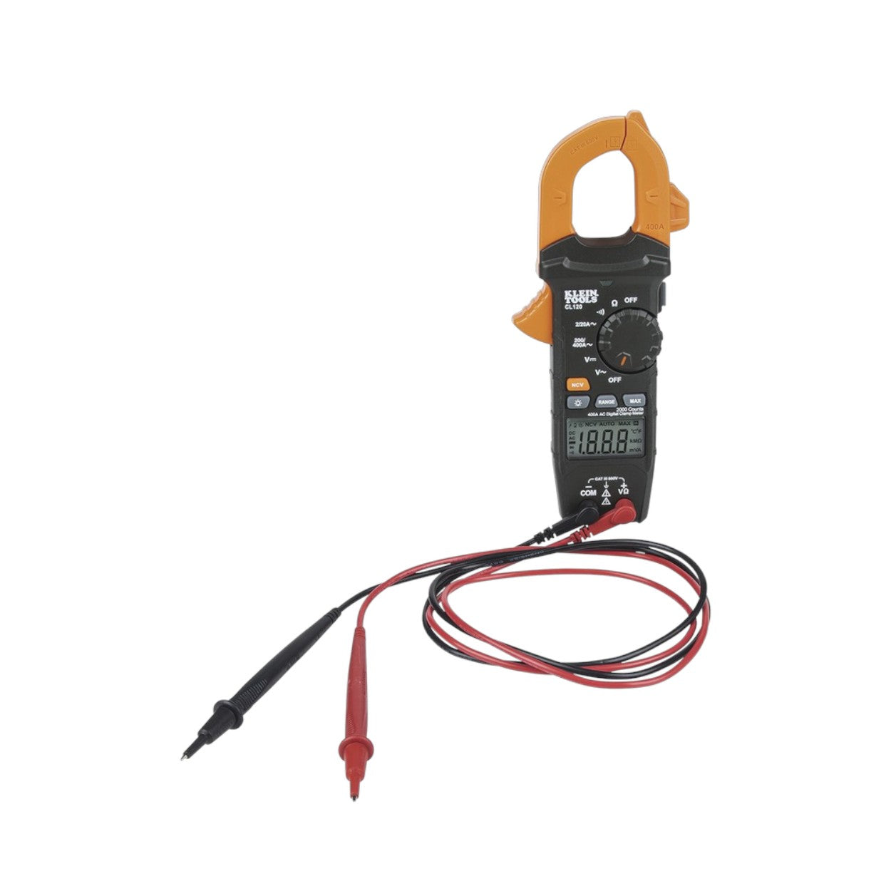 Amperímetro Digital de Gancho de Rango Automático de 400 A CA CL-120 - SILYMX