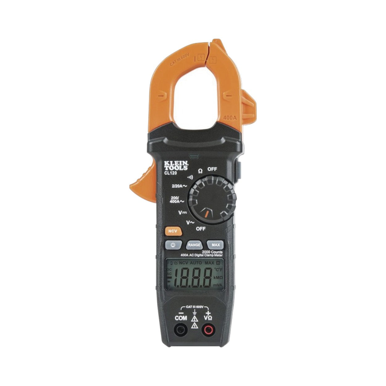 Amperímetro Digital de Gancho de Rango Automático de 400 A CA CL-120 - SILYMX