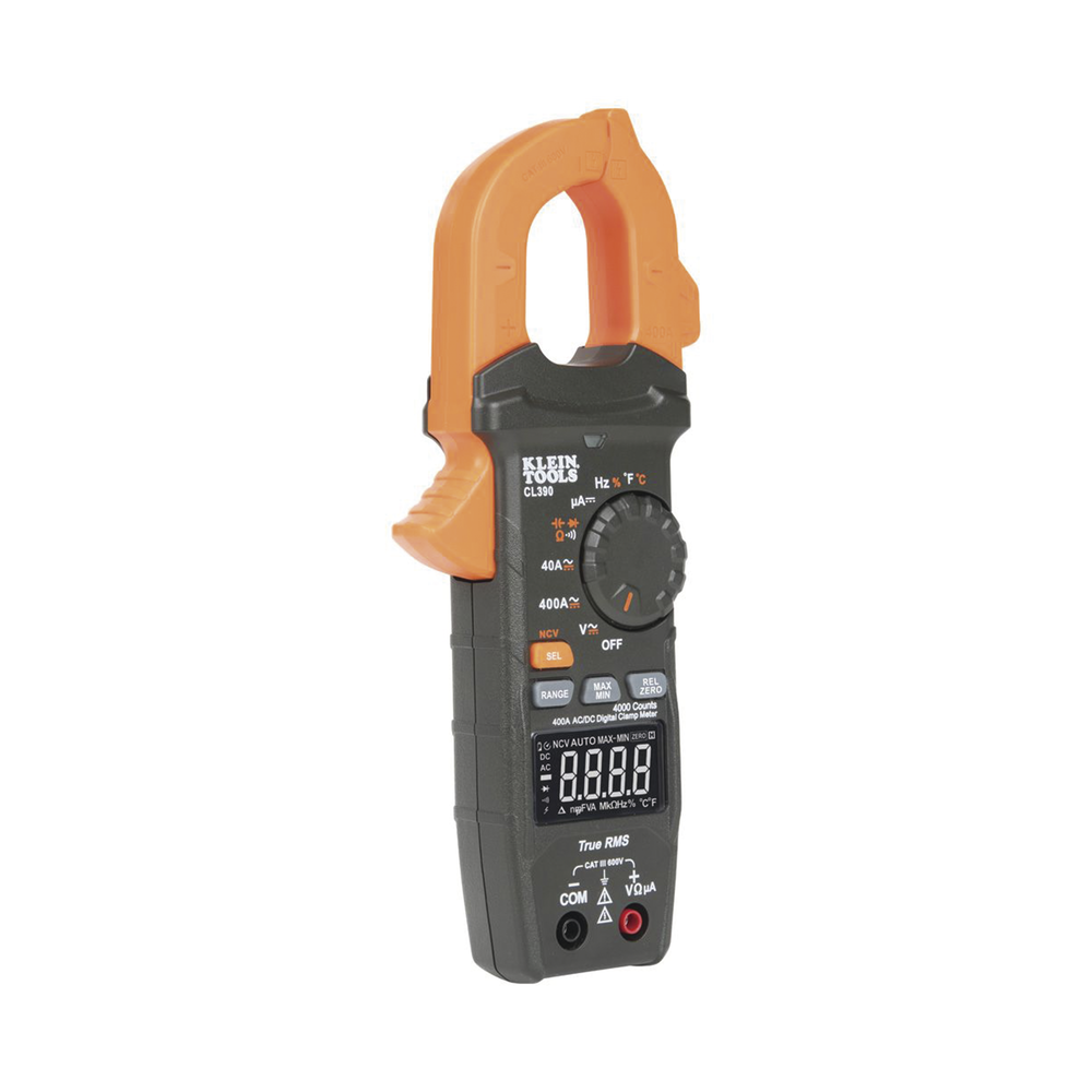 Amperímetro Digital de Gancho Rango Automático de 400 A CA/CD MIDE CORRIENTE DIRECTA CL-390 - SILYMX