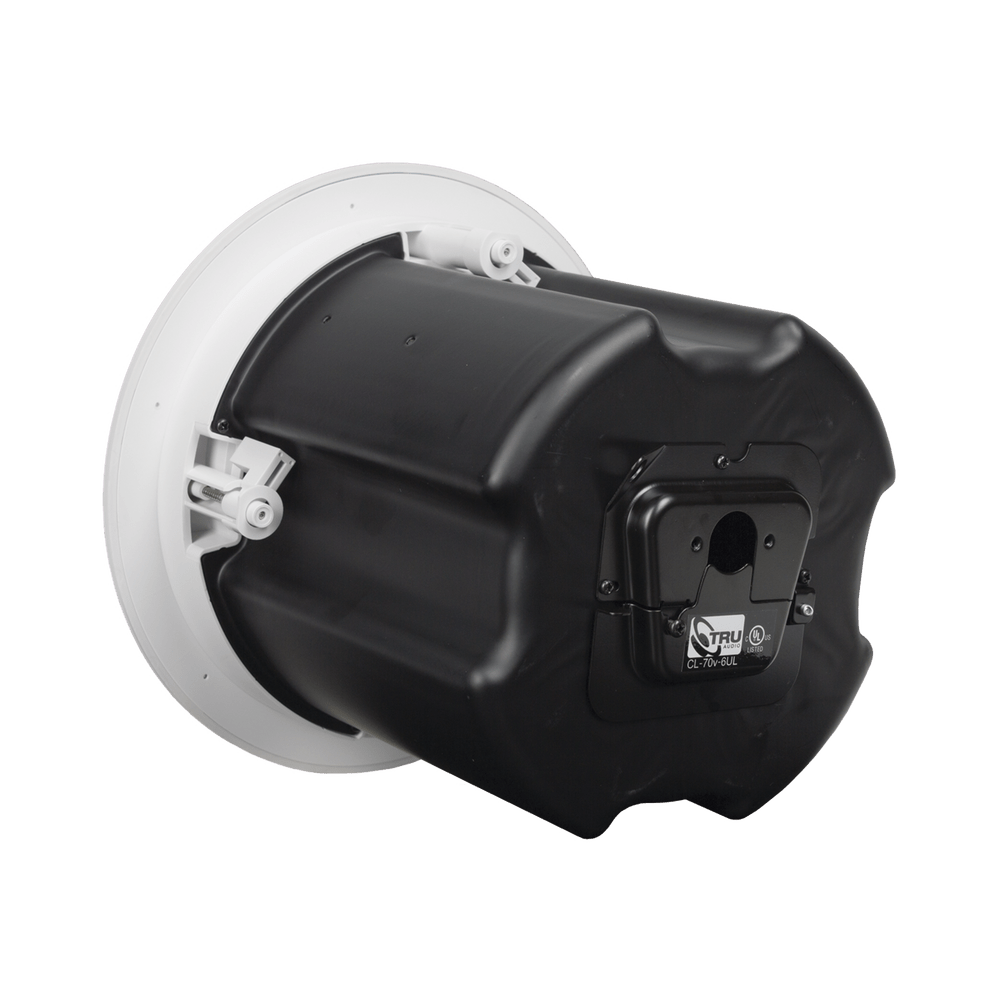 Bocina Plafon TRUAUDIO Altavoz comercial de 2 vías, 70V/100V 8 Ohms en techo woofer de polipropileno 6.5 in tweeter PEI 3/4in 5-60 Watts CL-70V-6UL - SILYMX