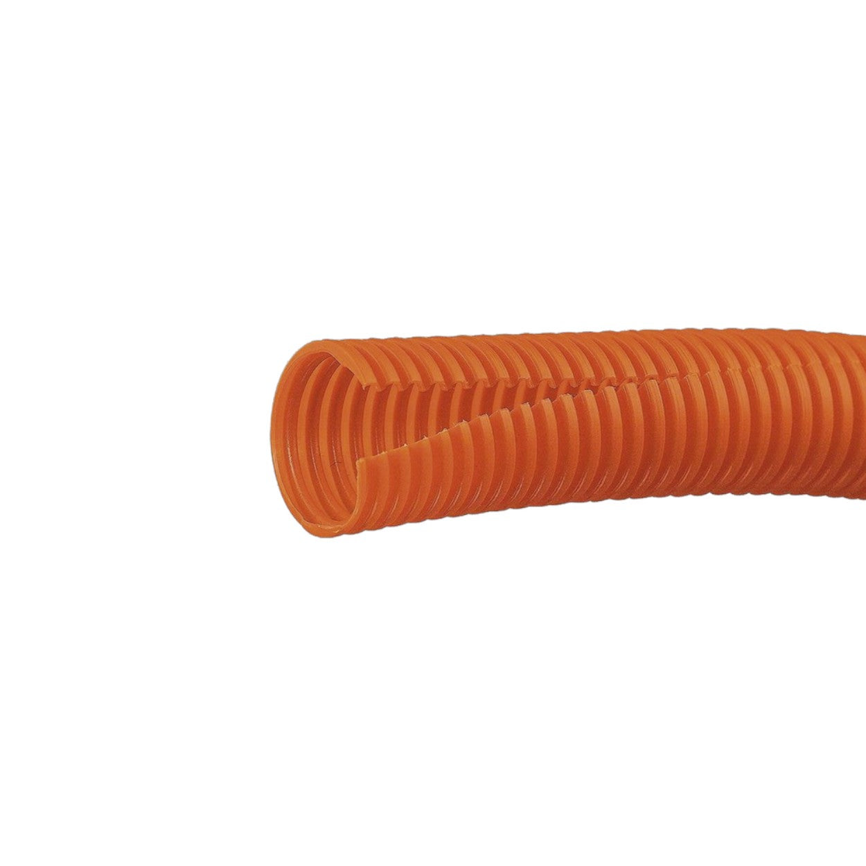 Tubo Corrugado Abierto para Protección de Cables 12.7 mm de Diámetro 30.5 m de Largo Color Naranja - SILYMX