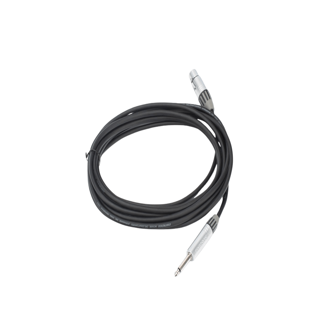 Cable de Audio XLR 3 Polos Hembra a Plug 1/4 in mono Conector Seetronic Serie M SCMF3 MP2X Longitud 5m CMC-MF3-PM-L-5M - SILYMX