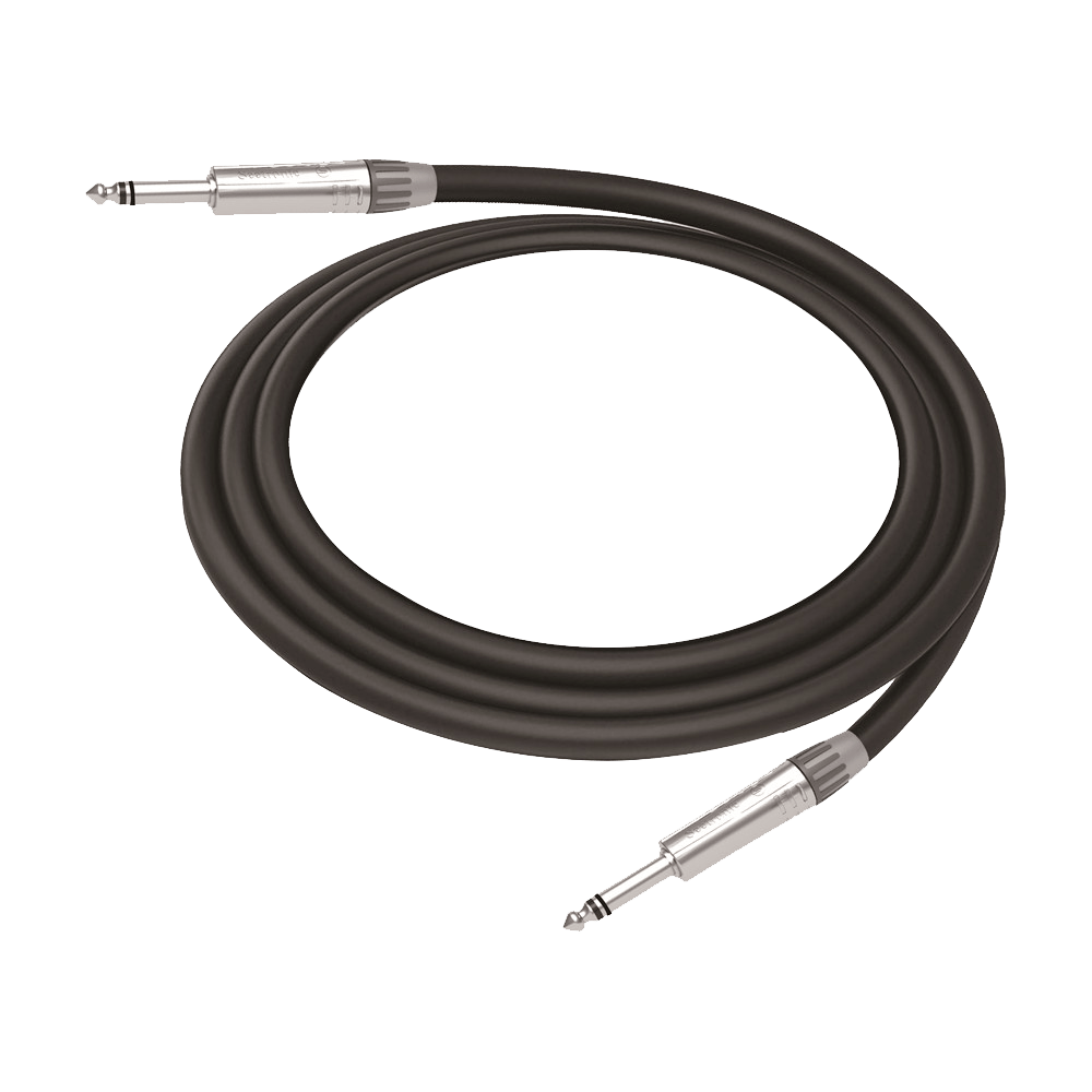 Cable de Audio Plug 1/4 in a Plug 1/4 in Stereo Carcasa Cromada Conectores Seetronic Longitud 5m CMC-PS-PS-L-5M - SILYMX