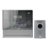 Paquete de monitor Wifi para videoportero  App Commax Hey Call Android & iOS  Conexión a 4 hilos con frente de calle Micro SD CMV-70MX + DRC-40K - SILYMX