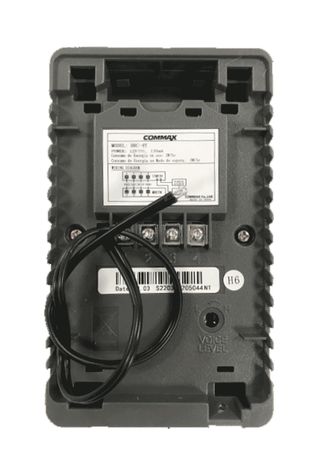 Frente de calle compatible con monitores Commax por conexión a 4 hilos alimentación desde monitor cuenta con función de apertura de puerta Luz LED soporta cubierta cmx2260001 commag10 DRC-4Y - SILYMX