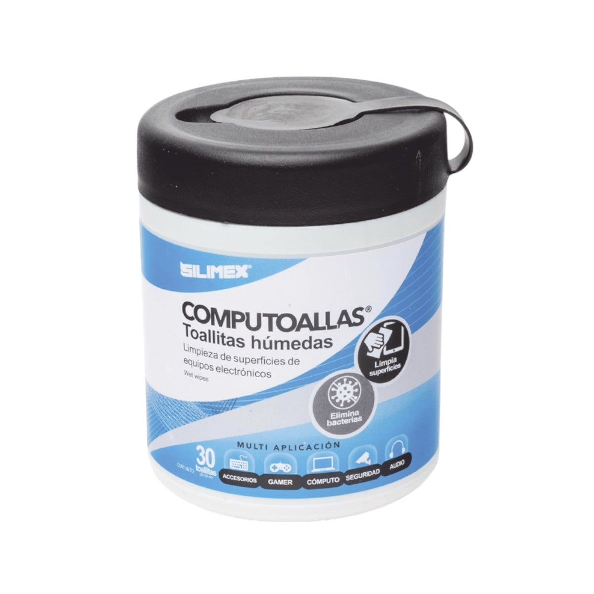 Toallas húmedas antibacteriales, para limpieza de gabinetes COMPUTOALLAS - SILYMX