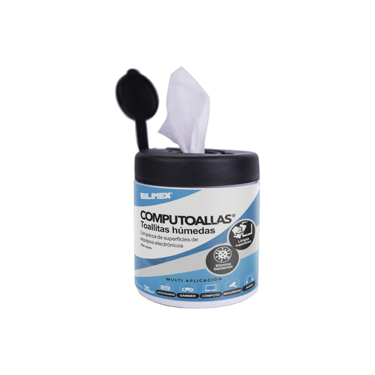 Toallas húmedas antibacteriales, para limpieza de gabinetes COMPUTOALLAS - SILYMX